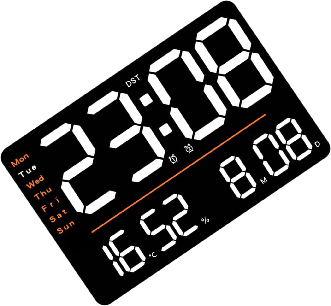 Multifunctional Wall Clock with Time and Temperature Display, Hygrometer, Precise Sensors, Countdown Timer, Remote Control, Gift, Digital Wall Clock