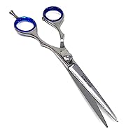 Vista 5 de Tijeras profesionales para adelgazar, texturizar, cortar, anillos de agarre cómodos con inserciones de tensión ajustable y dedos - Acero inoxidable