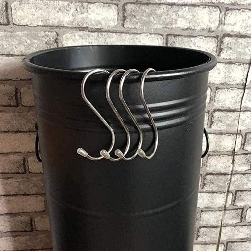 Black Metal Umbrella Stand, Round Umbrella Bucket Industrial Stand Vintage Umbrella Holder Indoor Vestibule Umbrella