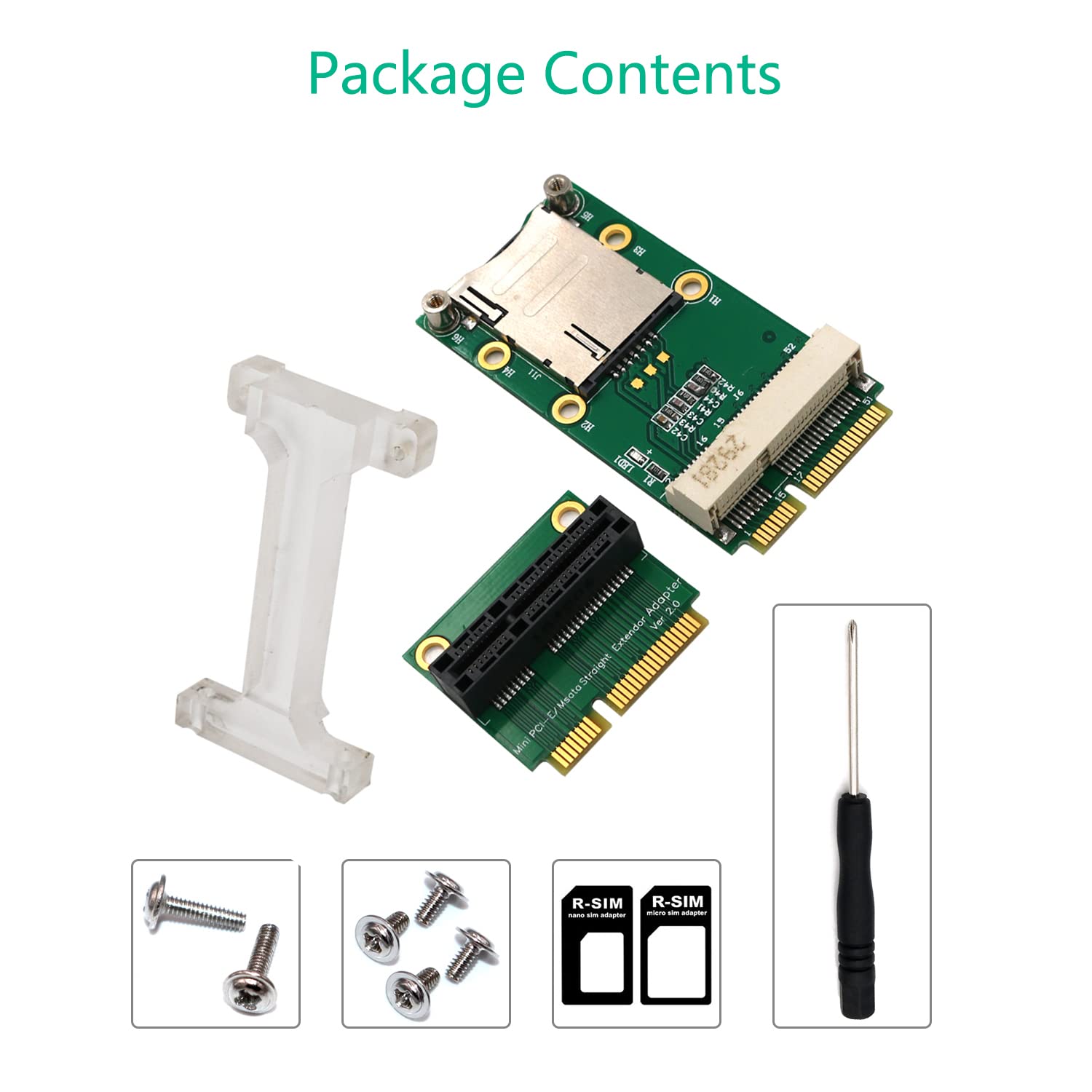 Windowsデスクトップ sim Amazon | JMT ミニPCI-Eワイヤレス-SIMカードスロット付きWWAN