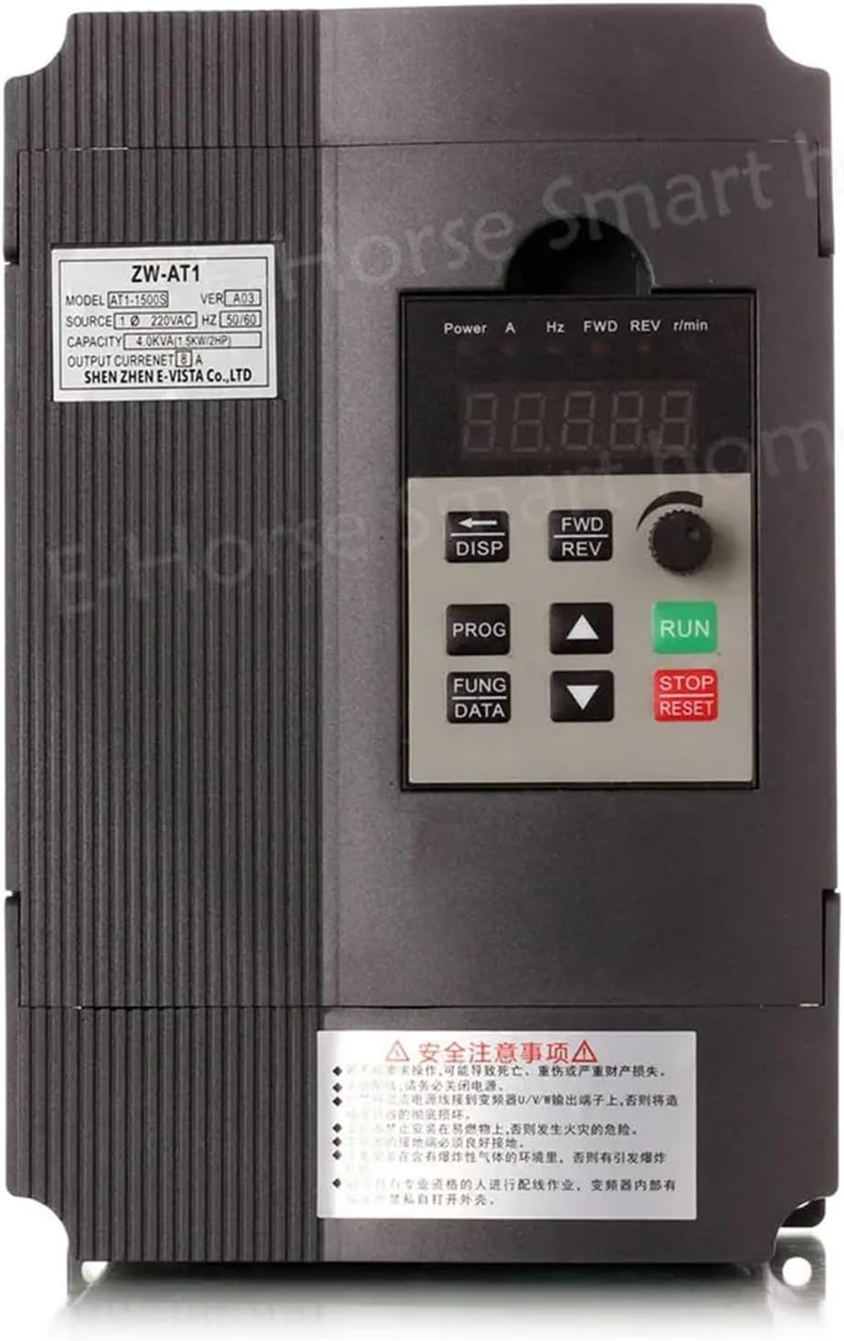 VFD Converter VFD 1.5KW/2.2KW/4KW CoolClassic Frequency Converter ZW-AT1 3P 220V Output XSY-AT1 wyt6(2.2KW 220V(Black))