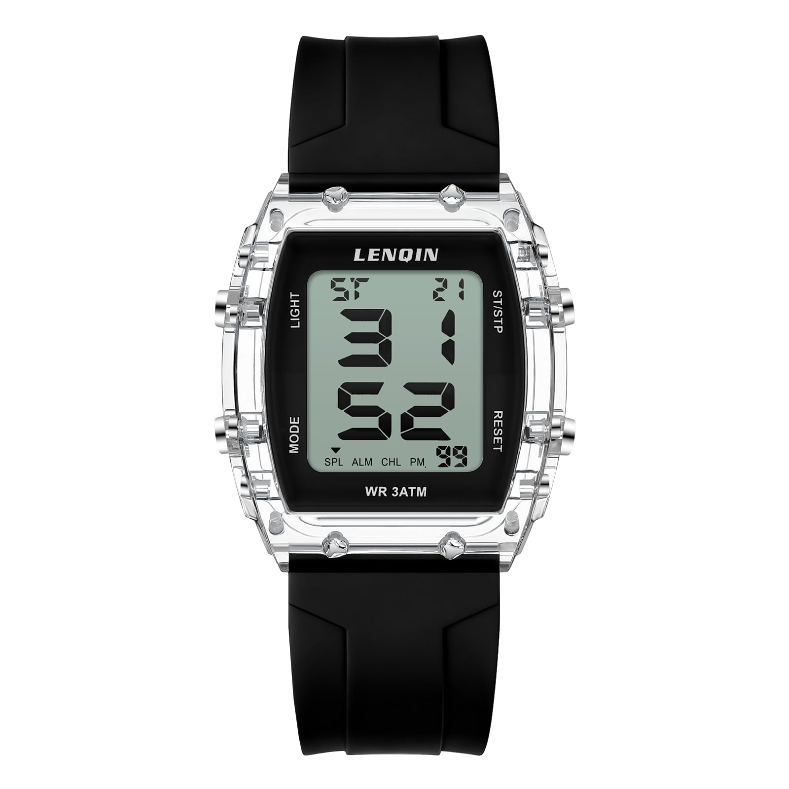 LN LENQIN Digitale wasserdichte Damen-Sport-Armbanduhr für Damen