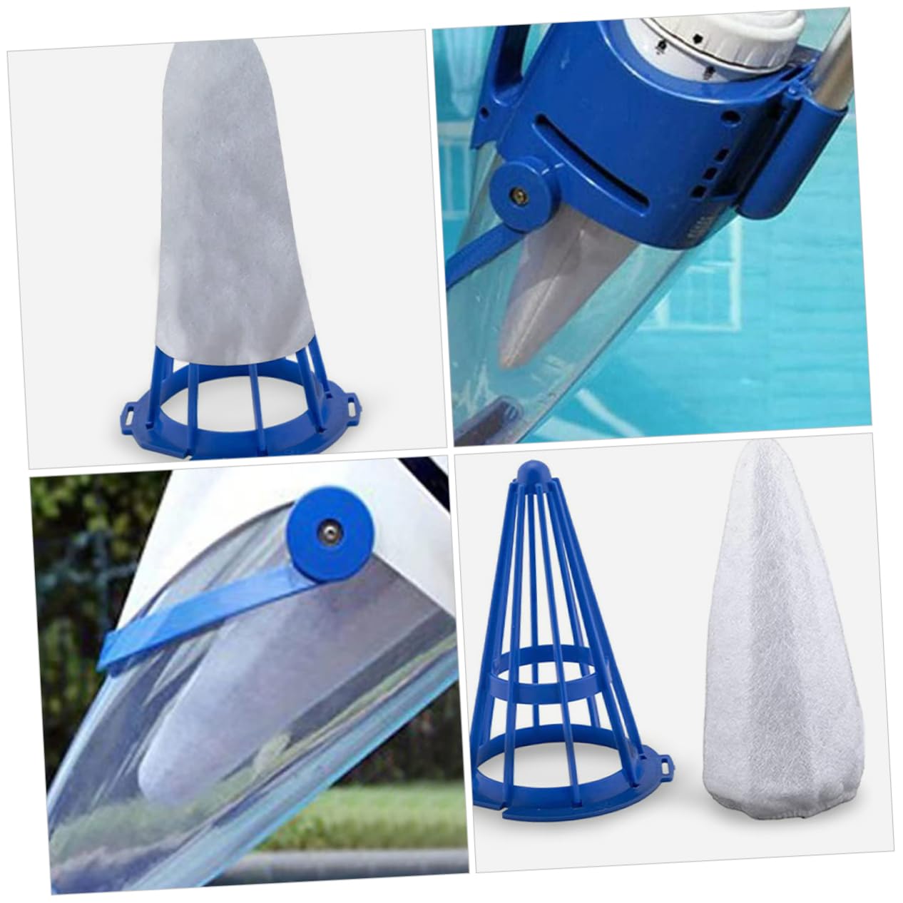 BESPORTBLE 5pcs Replacement Pool Vacuum Leaf Vacuum Bags for Pool Toys Efficient Cleaning No Tools Needed