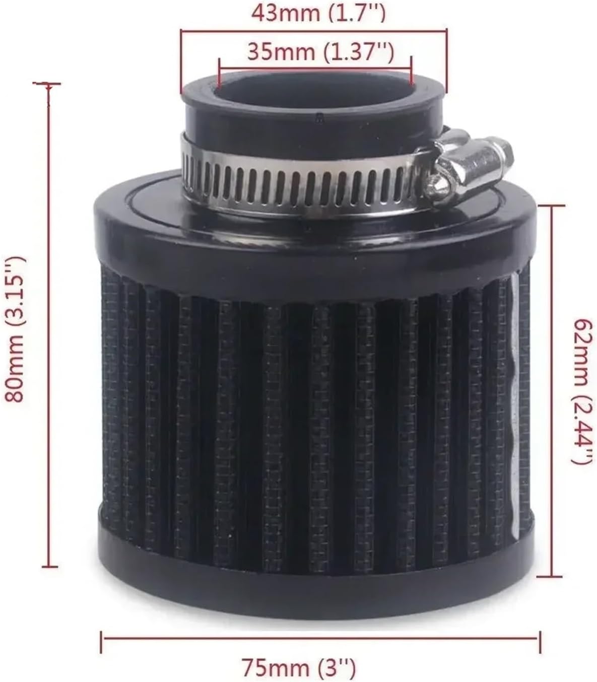 35MM Interface Car/Filters Cold Intake Crankcase Vent Cover Breather Wear Parts