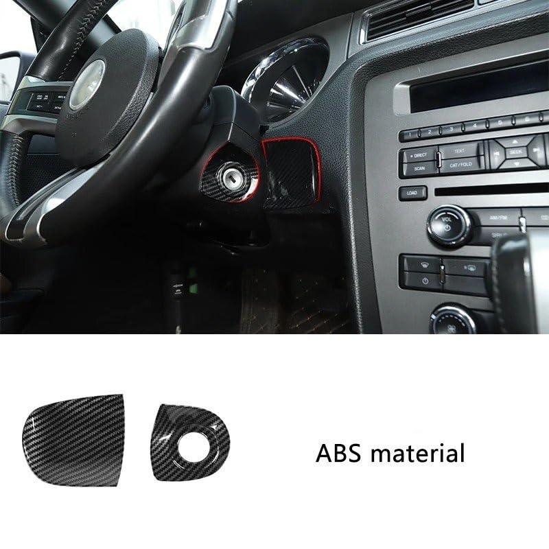 Insert carbone cric de démarrage ABS haut de gamme pour Mustang 2013 - 2