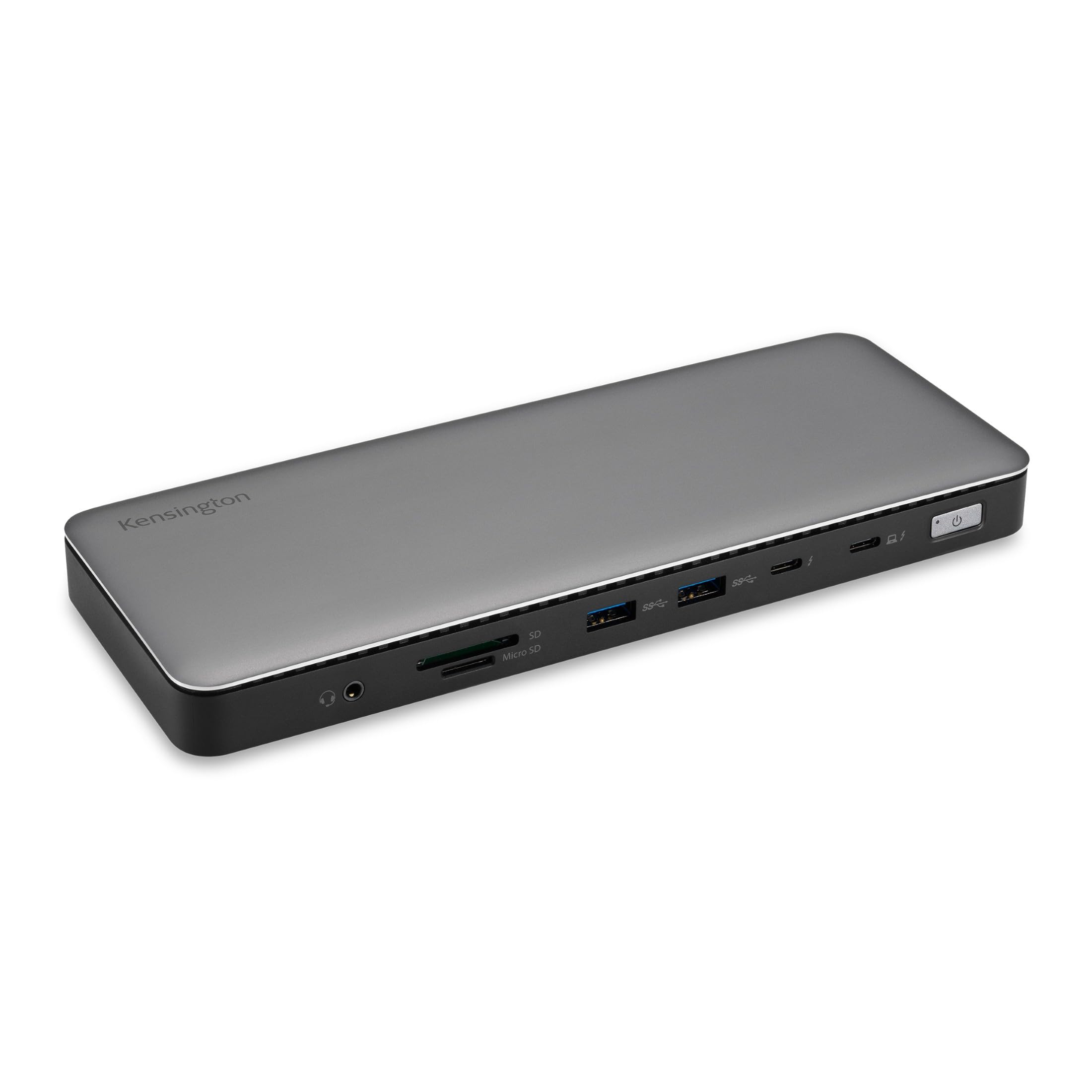 Kensington AD2010T4 Docking Station Thunderbolt 4 per Doppio Monitor 8K/4K con Lettore di Schede Micro SD, Alimentazione 96 W, 2 Porte HDMI, Ethernet, USB-C 3.2 e 4 Porte USB-A (K34111EU)