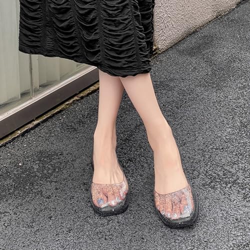 Image of Dear Time Women Flat Heel Summer Beach Jelly Shoes