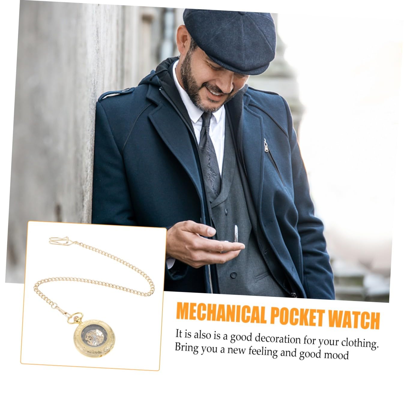 COLLBATH Montre De Poche Vintage Steampunk pour Homme avec Chiffres Romains Idéale pour Un Anniversaire Ou Un Mariage