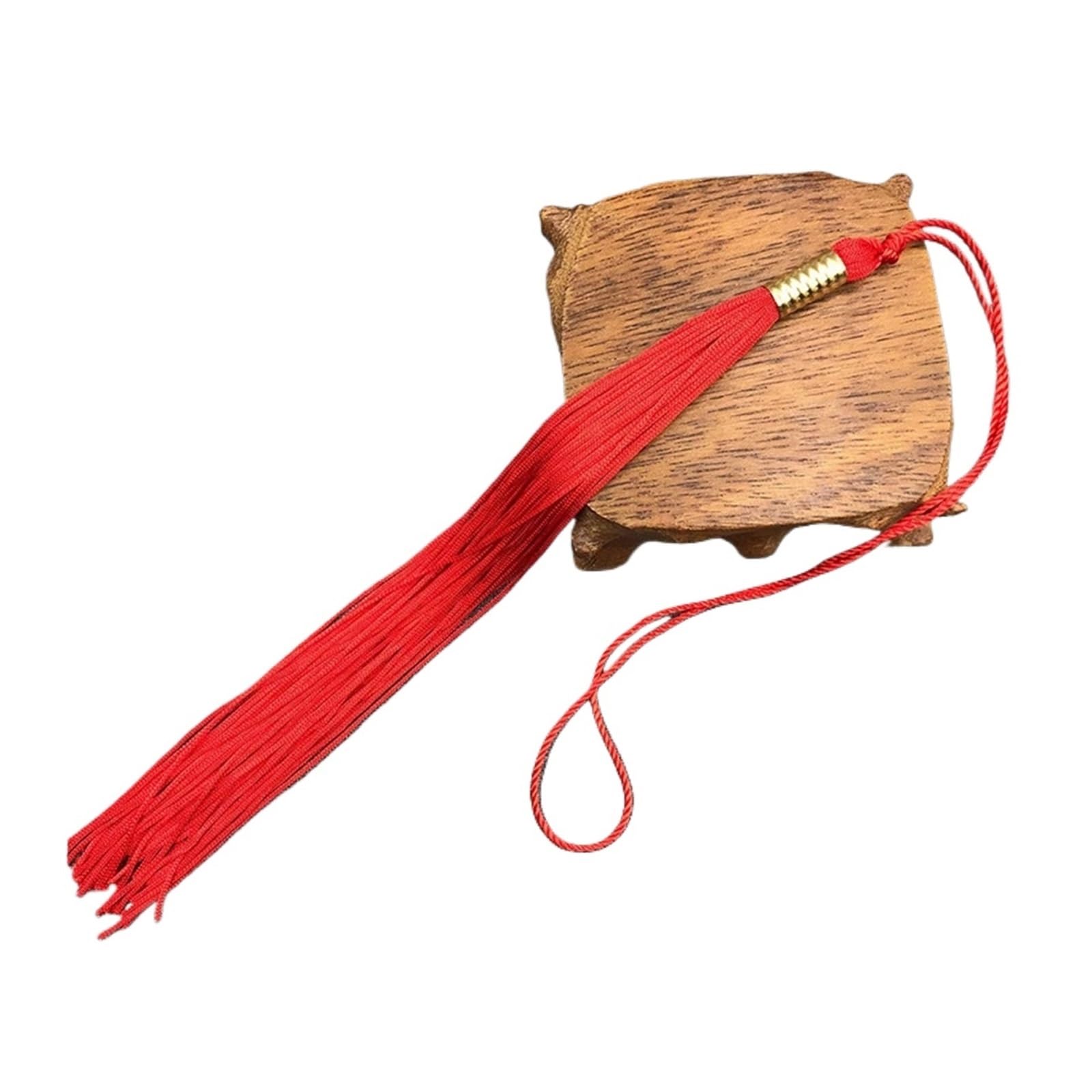 Tassel Graduation 100Pcs Long Tassels Pendant DIY Adult Graduation Academic Cap Tassel Hats Accessories Hang Rope Fringe Trim for Graduate Ceremonies and Memorials(Red)