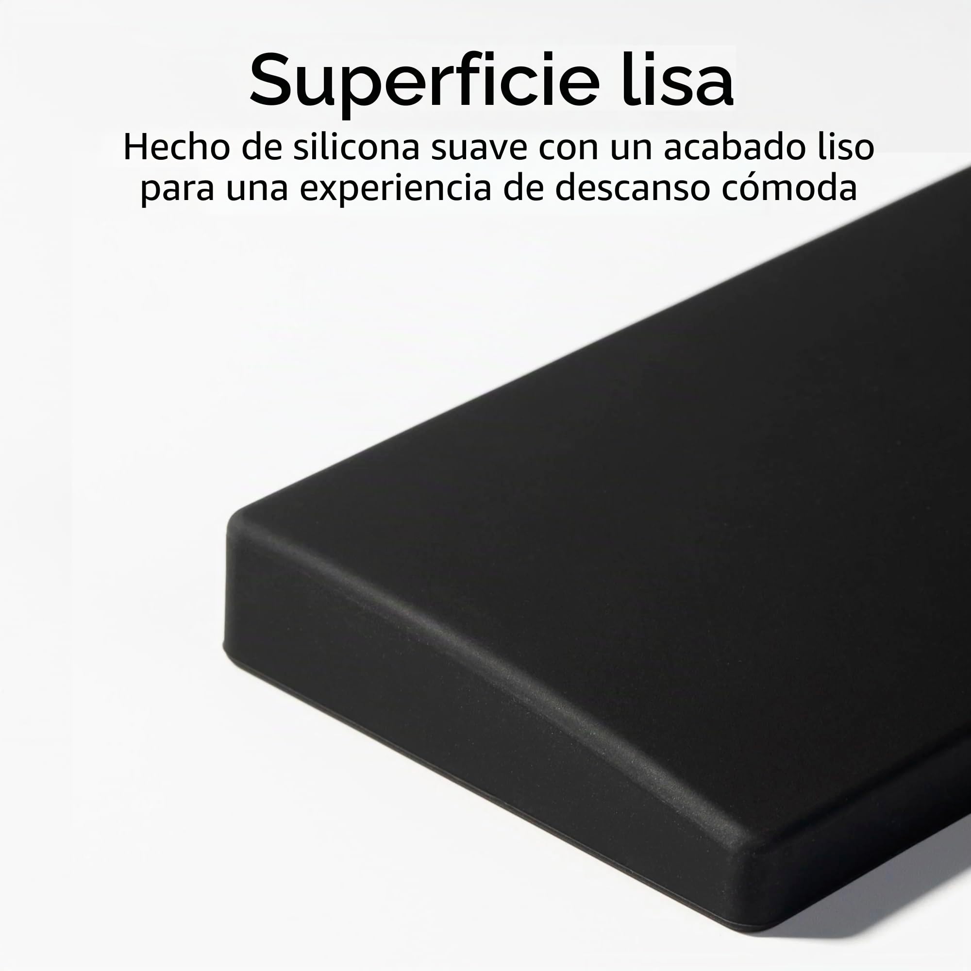 Keychron Reposamanos de silicona para K10 Pro / K10 Max / Q6 / Q6 Pro / V6 - Negro