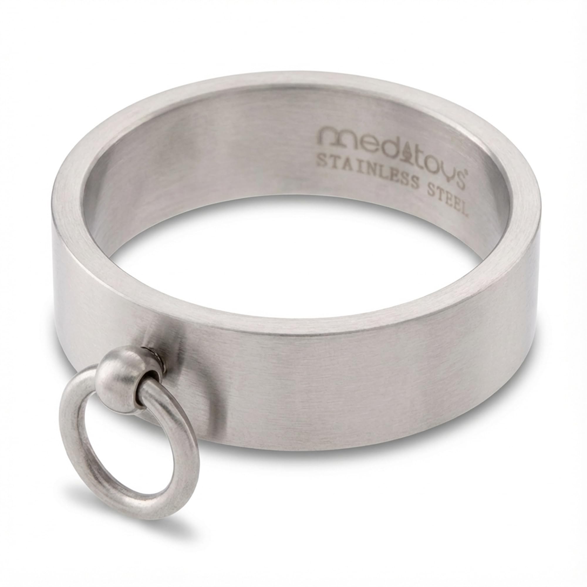 meditoys - 'Ring der O' in Edelstahl (matt), Finger-Ring Damen Herren