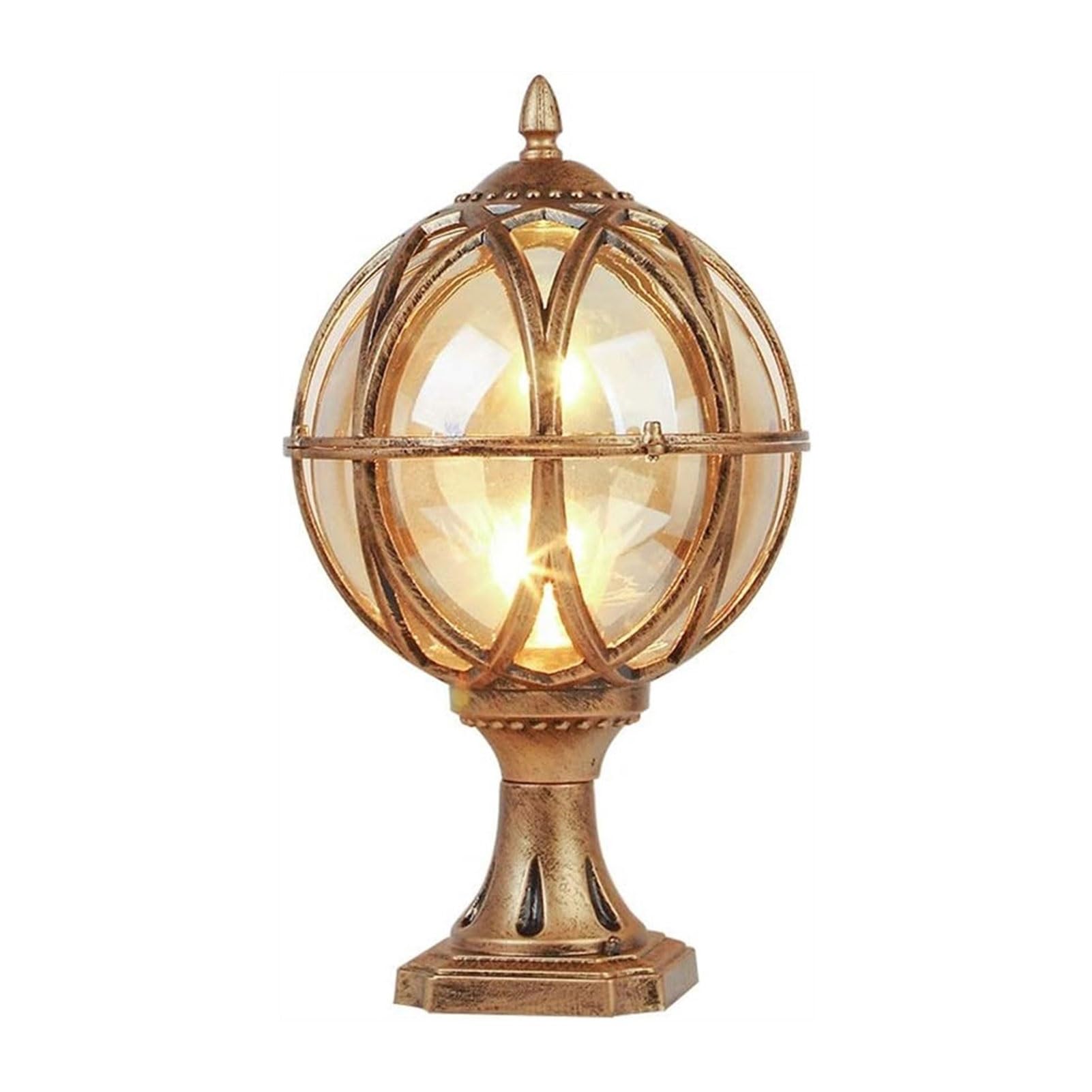 Lanterne de pilier étanche en aluminium pour illuminer vos extérieurs par tous les temps