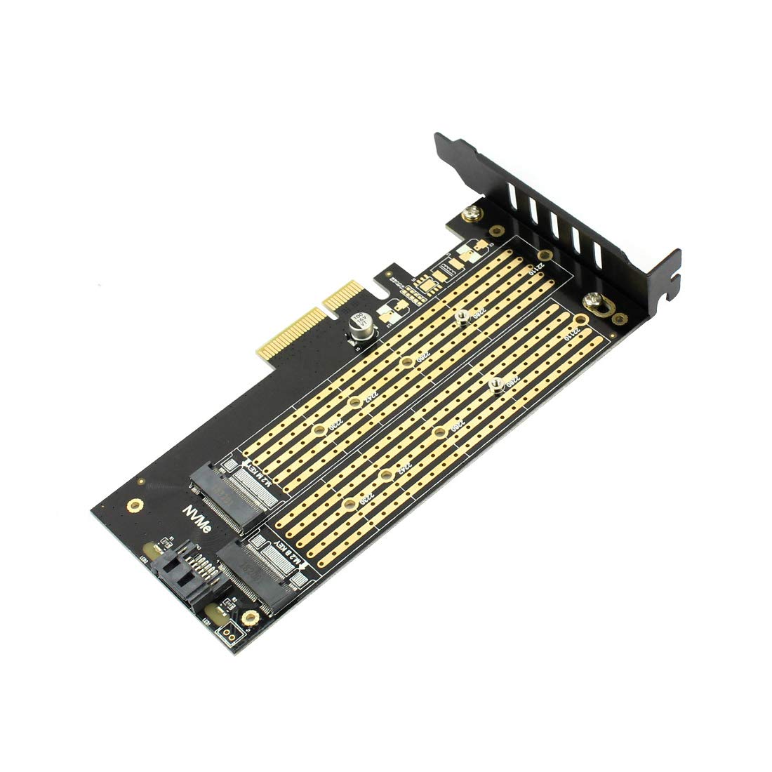 M.2 To Pcie GELRHONR M.2 To PCI-E Riser Card - Perfect For Bitcoin Mining &  SSD Upgrades (Black) M.2 Screws