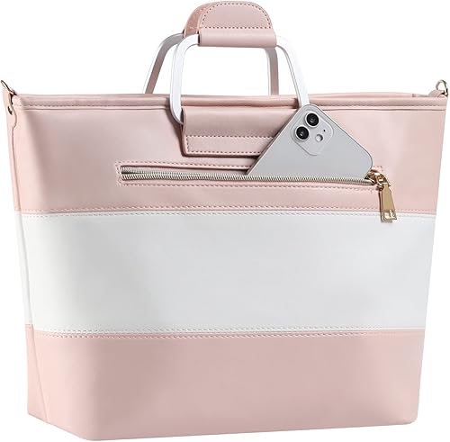 votron Bolsas de almuerzo rosas para mujer, lonchera reutilizable aislada con correa ajustable para el hombro, bolsas cruzadas para el trabajo,