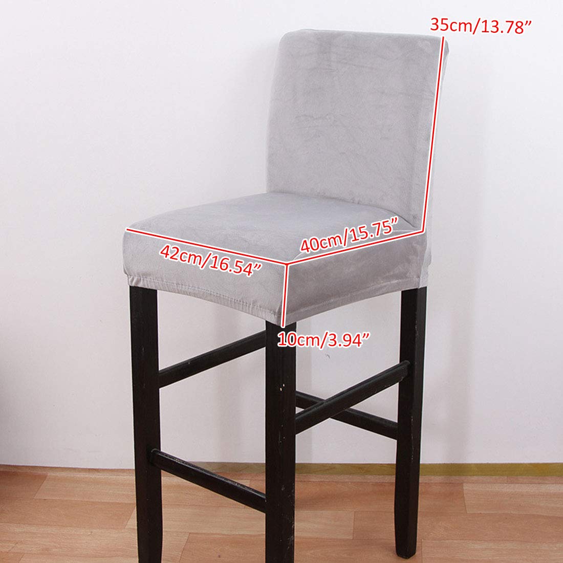 Dingtuo 2/4PCS Chair Cover Counter Height Bar Stool Slipcovers High Seat Chair Protectors #1