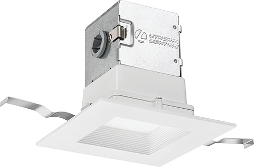 Lithonia Lighting 4JBK RD 30K 90CRI MW M6 3000K 90 CRI Kit de deflector de 4 pulgadas, color blanco mate