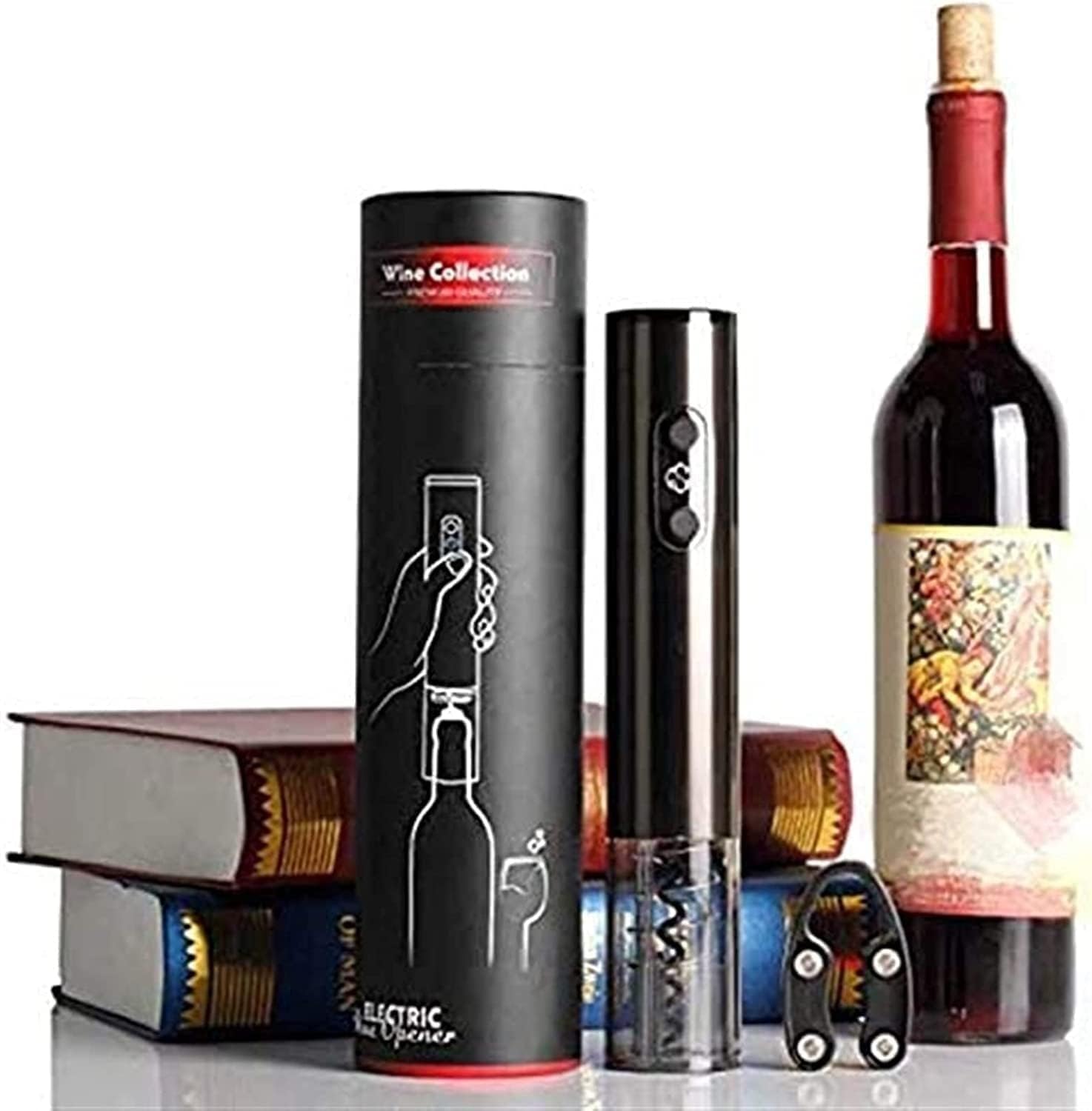 Electric Wine Bottle Opener Gift Set Upgraded One Touch Automatic Corkscrew Wine Opener with Foil Cutter for Kitchen Bar Restaurant Home Party