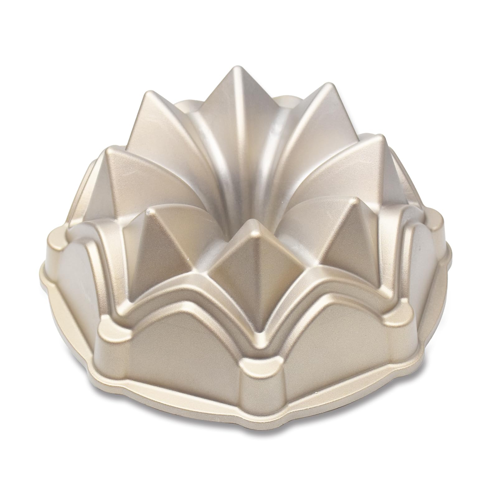 Moule à gâteau en forme de couronne d'étoile en aluminium anti-adhésif cannelé pour fête d'anniversaire et autres occasions