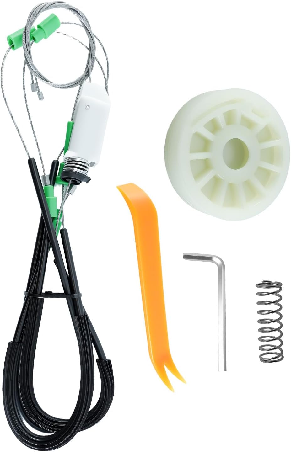 Window Regulator Repair Front Driver Fit for Chevrolet Corvette C6 2005 2006 2007 2008 2009 2010 2011 2012 2013, Fixes Sticking/Slow