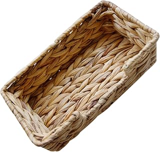 Pastoral Style Woven Storage Basket for Tabletop Organization Decorative Sundries Holder for Snacks Toys and Personal Items for Home Office Living Spaces
