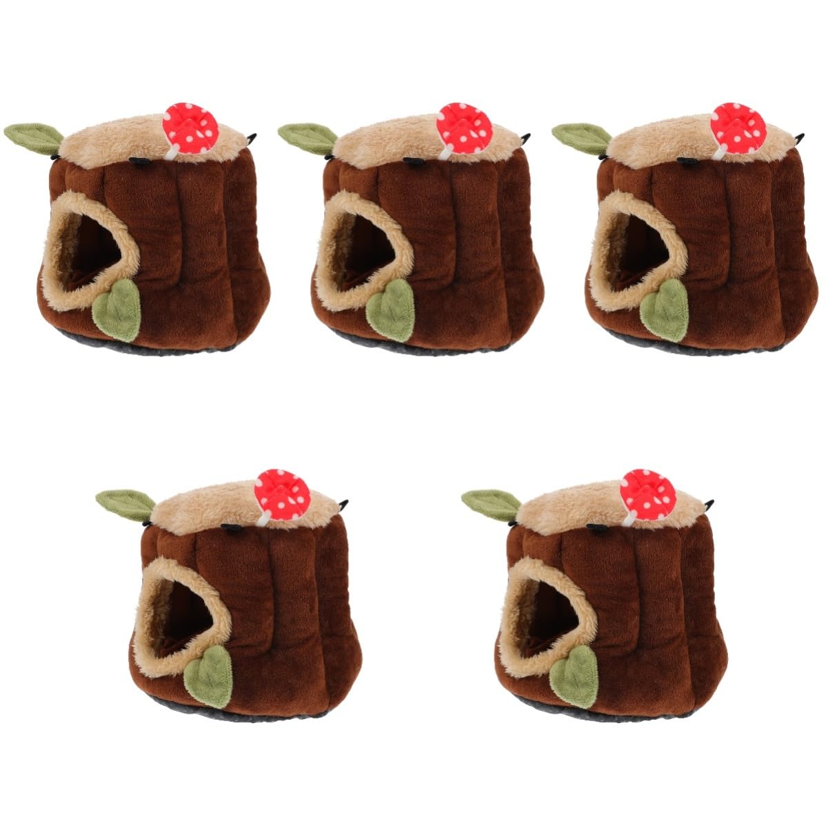 BESPORTBLE Casa De Hámster 5 Piezas Nido de algodón de Conejo Enano casa Hermosa Red de hámster Accesorio Chinchilla Invierno Nido de Nido de Loros pequeño hámster Nido cálido paño