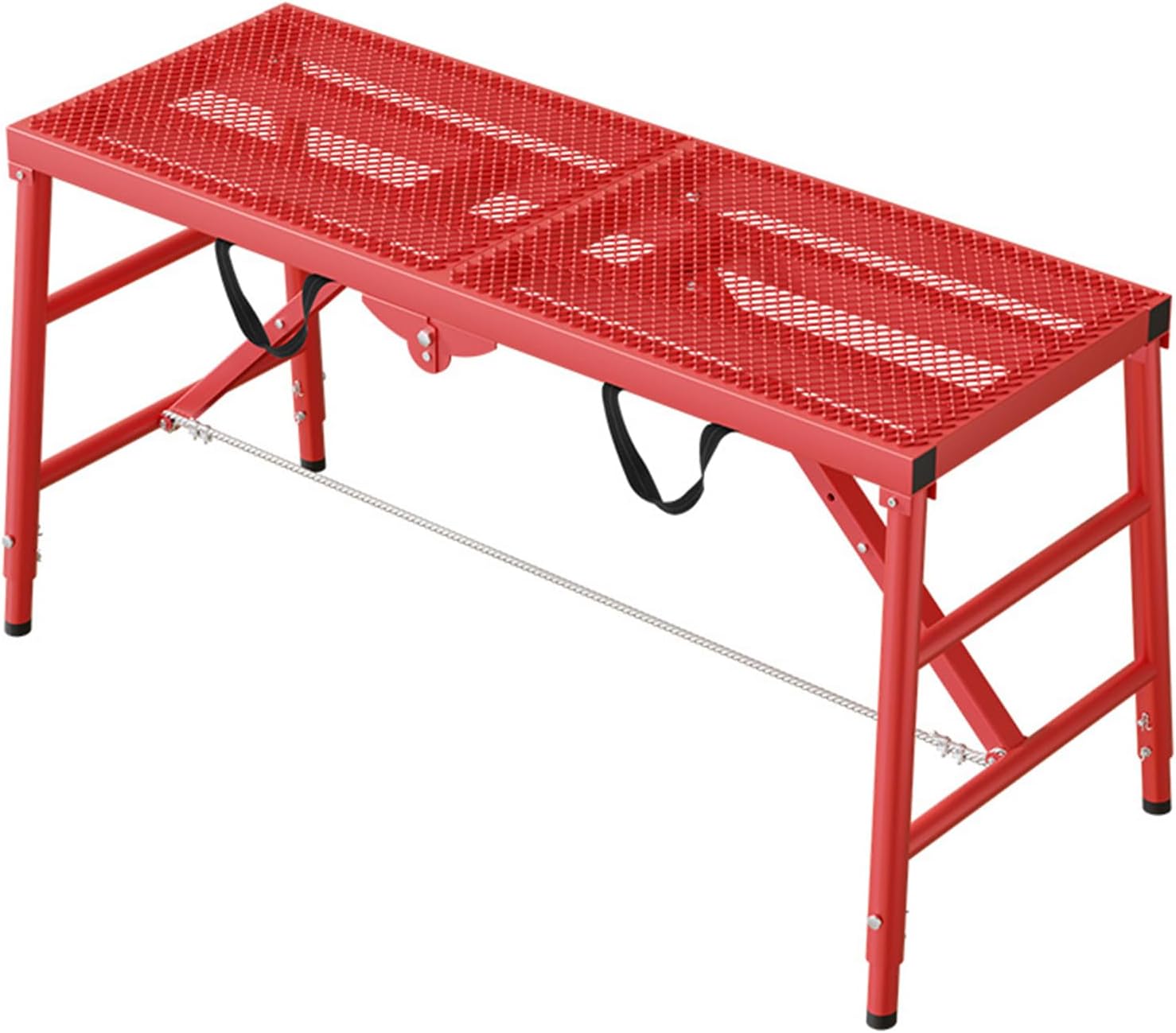 Adjustable Folding Work PlatformPortable Scaffolding Ladder for Home Improvement & Painting 120cm/3.9ft Foldable Workbench for Easy Storage & Height Access