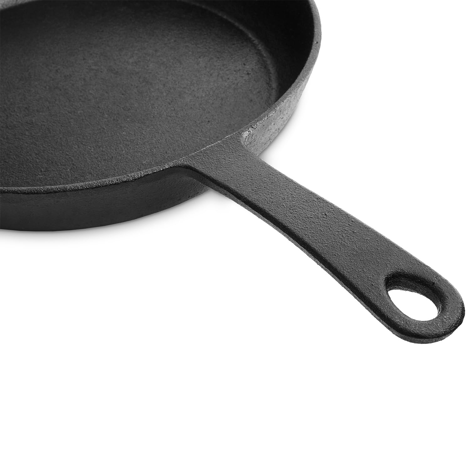 BURNHARD® Gusseisen Pfanne Ø30 cm, Bratpfanne, Pre-Seasoned, Für Gasgrill | Backofen und alle Herdarten inkl. Induktion