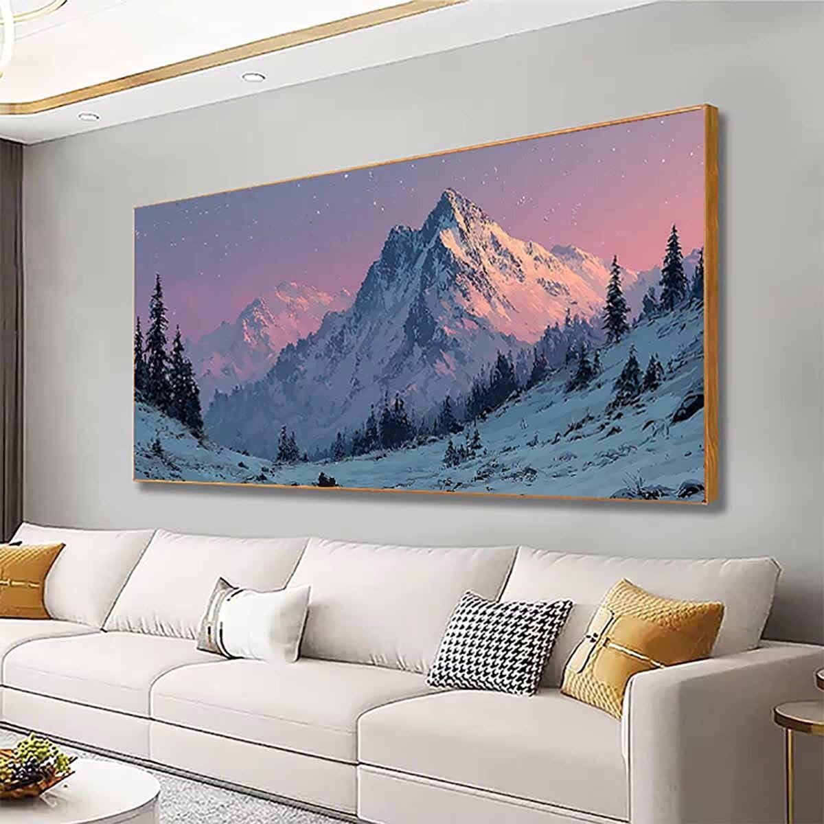 Snow Mountain diamentowe zestawy artystyczne dla dorosłych, malarstwo diamentowe, krajobraz, kryształ, zestawy artystyczne, dla dorosłych, dzieci, DIY, 5D, okrągłe, pełne wiercenie, klejnot, kropki