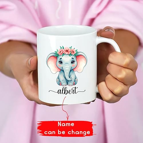 Miniatura 68 de Taza de café personalizada de mariposa para niños, mujeres, tazas personalizadas de animales, taza con nombre personalizado para cumpleaños, Taza