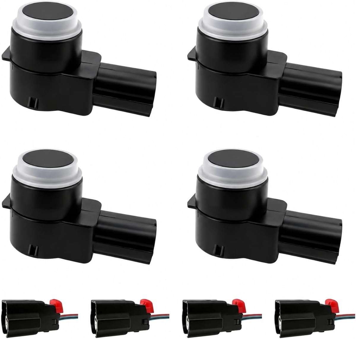 4Pack Backup Sensor Parking Sensor with Connector for Buick | Fit for Buick Enclave Chevrolet Escalad Chevy GMC 25961317 25961321 25962147 15239247