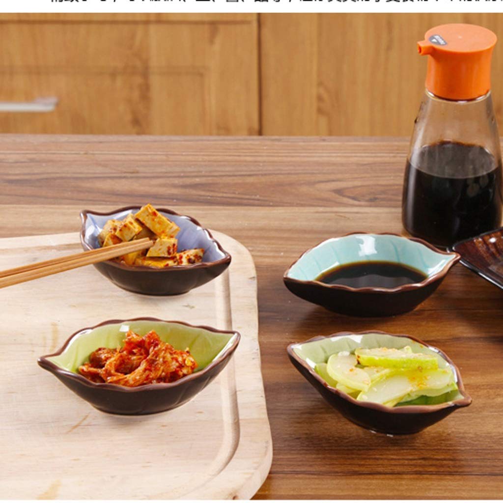 Amazon｜CXJJ 醤油皿中国の陶磁器醤油4 PCSの形の食器セットのための
