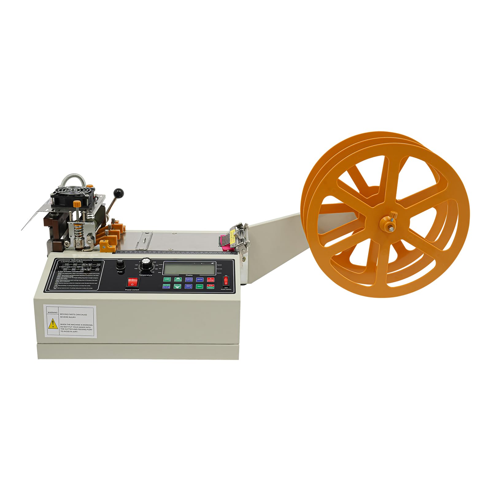 Máquina automática de corte de cinta caliente y fría 400W, cortador de cinta con botones de ajuste, para tejidos, nylon y cremalleras