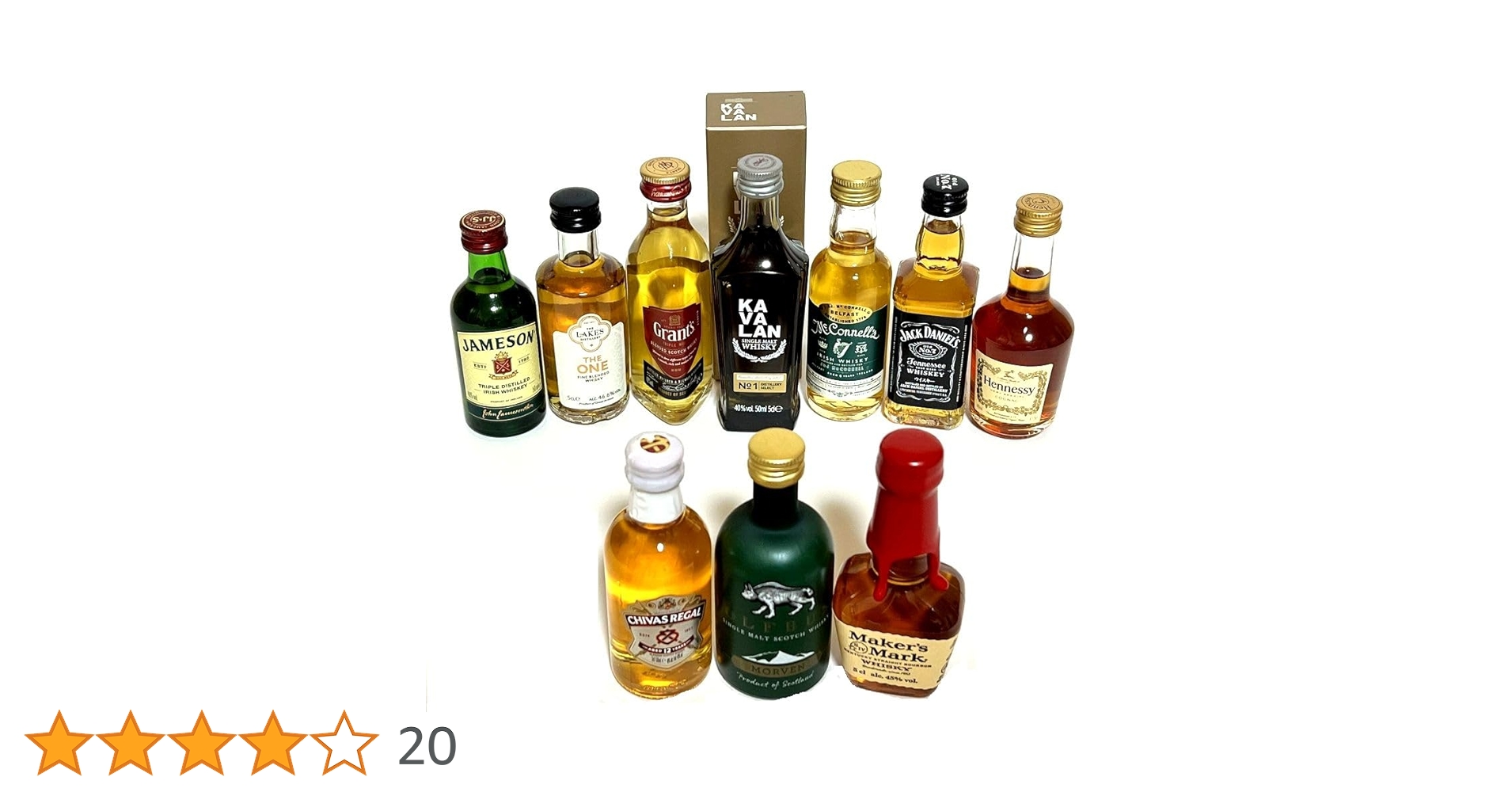 洋酒　ウイスキー　ブランデー　リキュール類　ミニチュア　ミニボトルおまとめセット 名入れOK！ウイスキー＆ブランデーミニチュアボトルセット