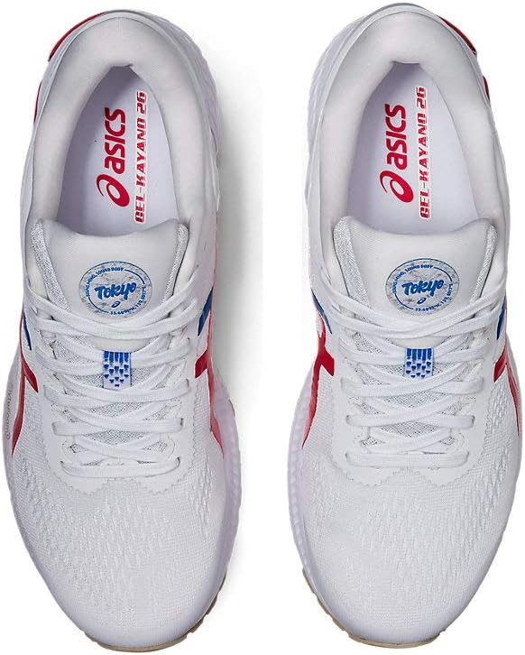 ASICS Women's Gel-Kayano 26 Running Shoes 5 White/Classic Red