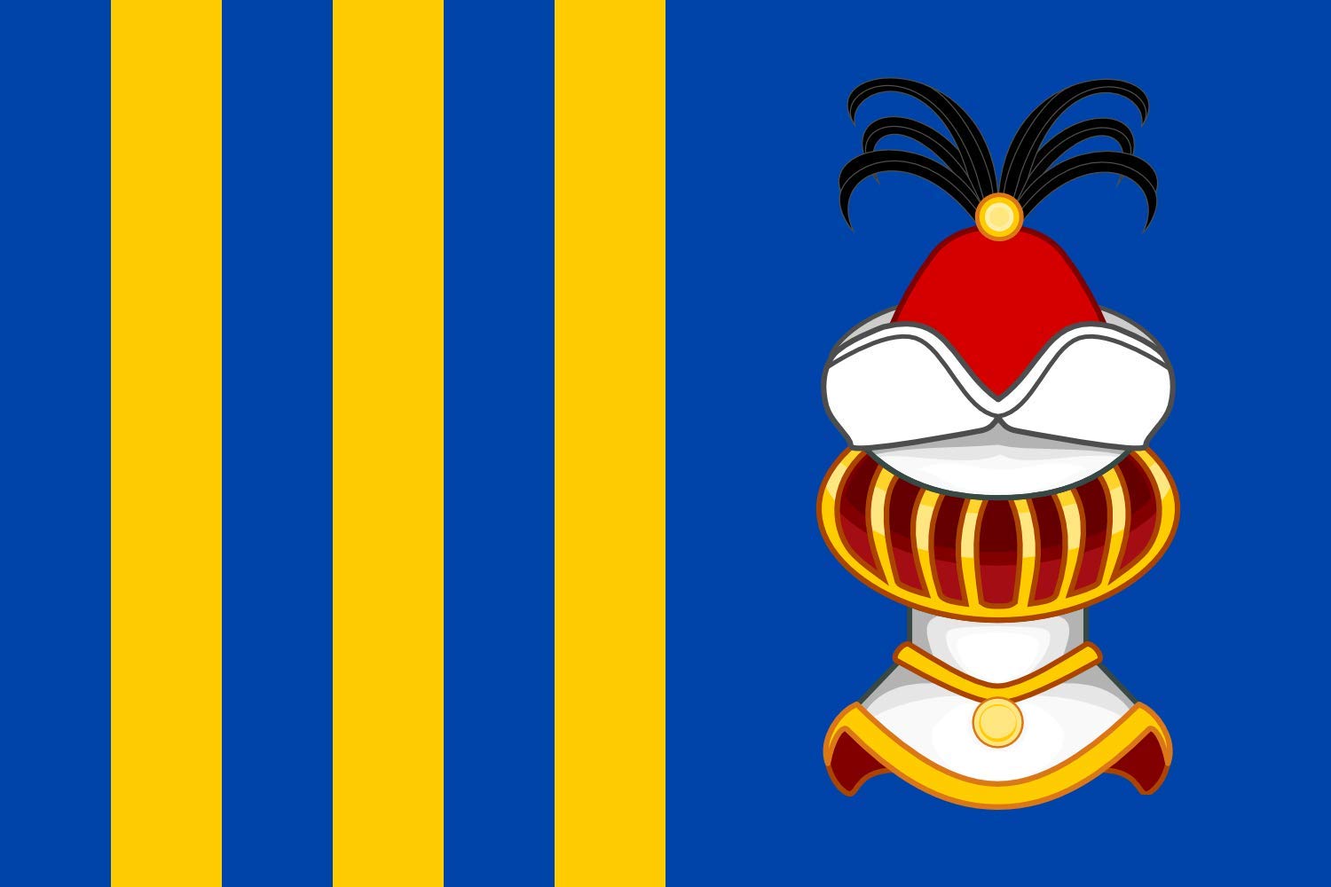 Drapeau Large Podhořany u Ronova pour pavoiser vos événements