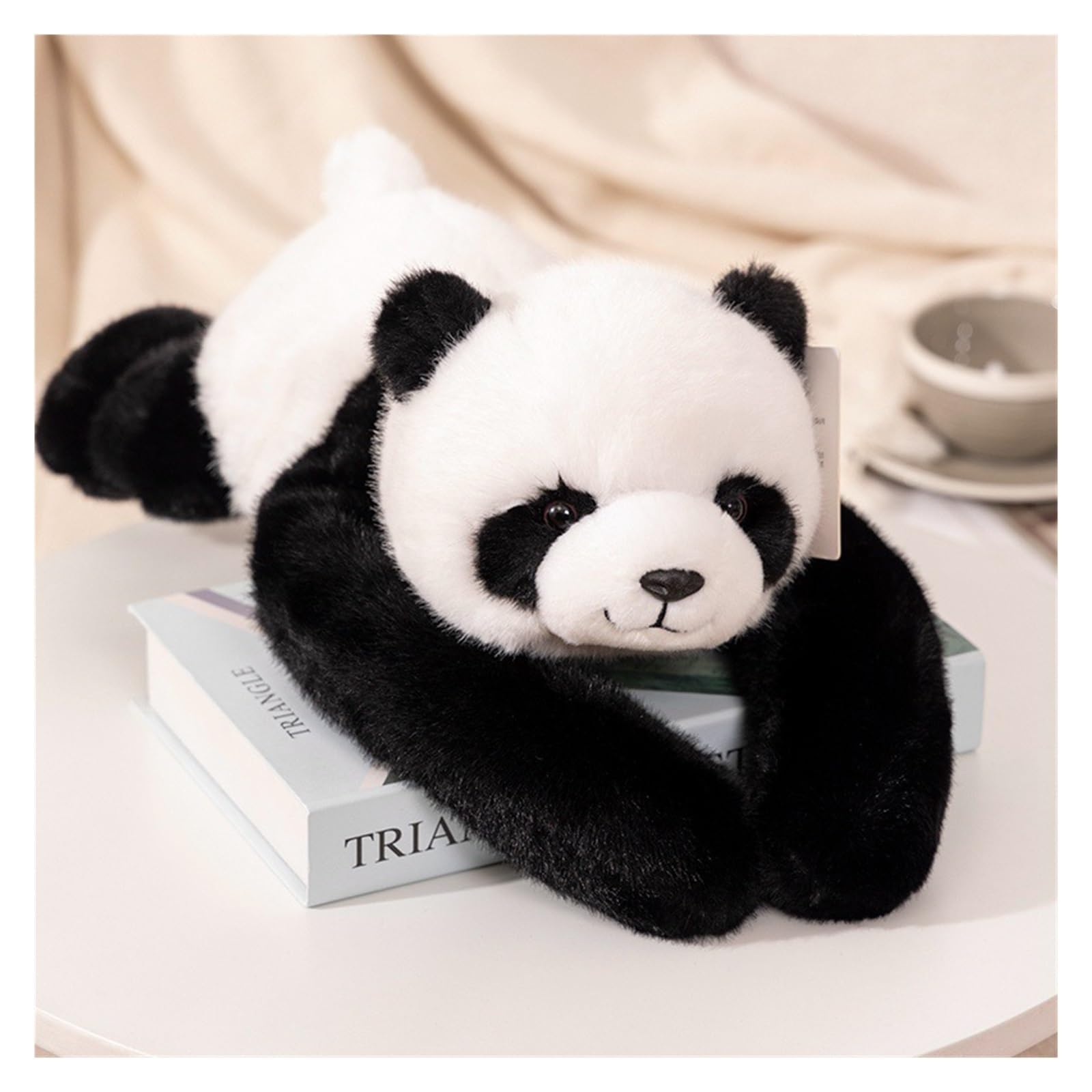 TOPLITHE Cute Weighted Plush, Dinosaur Stuffed Animals Kawaii Bear Panda Plushie Soft Toys Hugging Pillow for Kids Boys Girls(Panda,65CM/25IN)