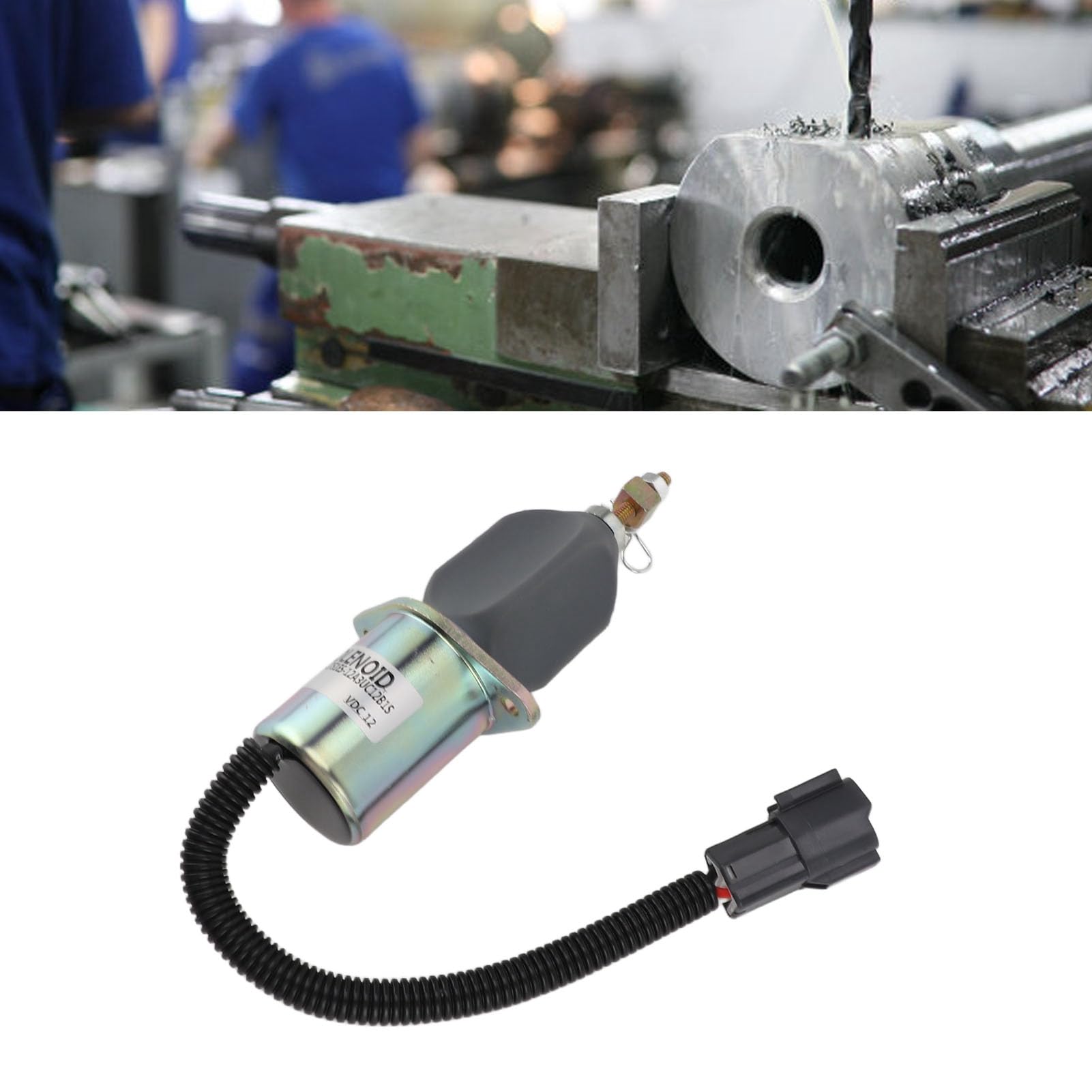 Solénoïde D'arrêt de Carburant 12 V 1751ES 12A3UC12B1S pour Générateurs, Automatisation Industrielle, Machines d'emballage avec Contrôle Précis