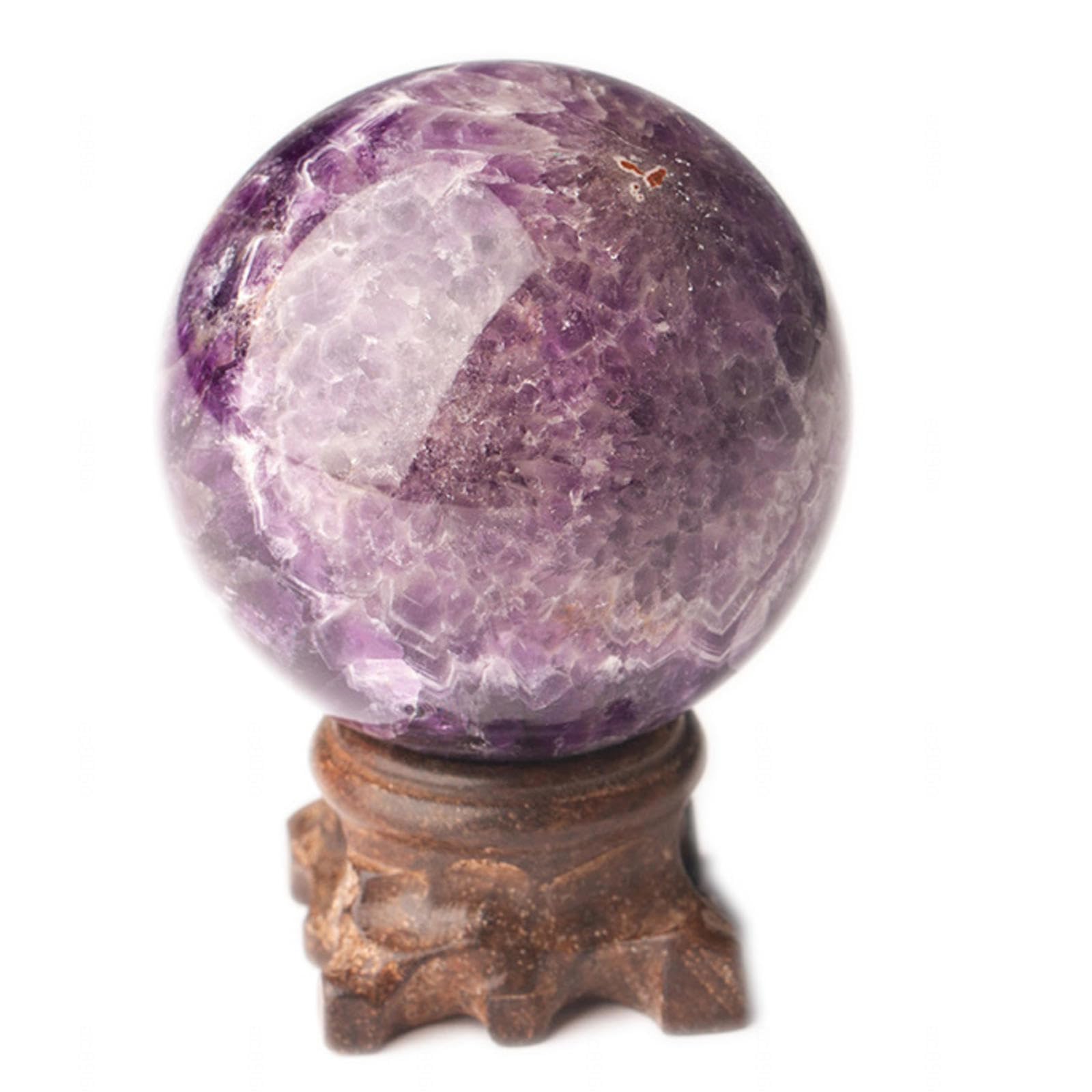 AARTERZZA Amethyst Crystal Ball Sphere Balls for Witchcraft and Decorative Crystals, ball-50mm