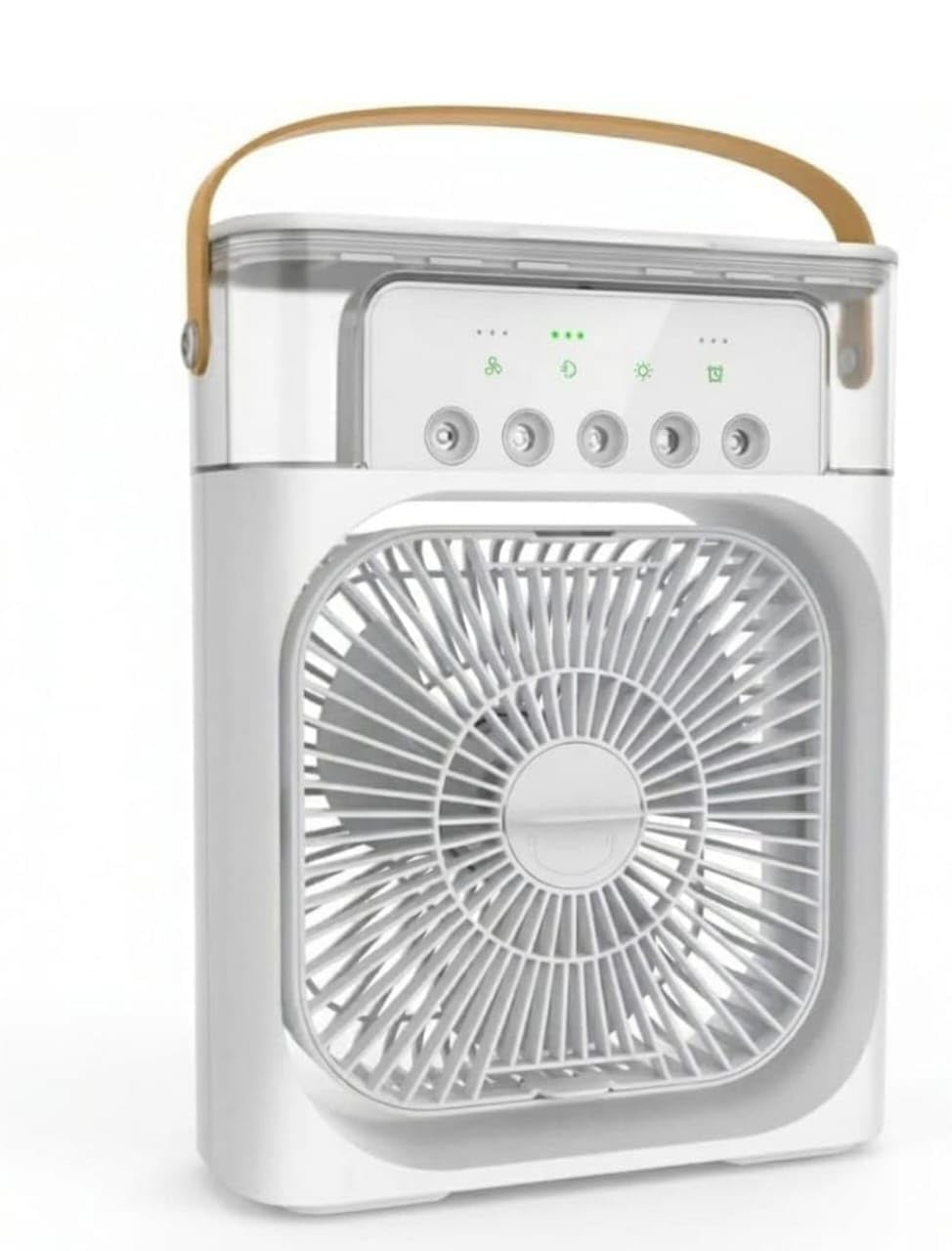Portable Mini Air Cooler Fan with Humidifier, USB Rechargeable, 3 Speed Settings, Water Tank Mist Fan for Home, Office & Travel-image-36