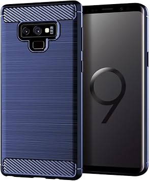 Case for Galaxy Note 9 Case, Samsung Note 9 SM-N960F Case, Ultra Slim Phone Cover with Shock-Absorption TPU Rubber Protective Cases for Samsung Galaxy Note 9 Navy Blue
