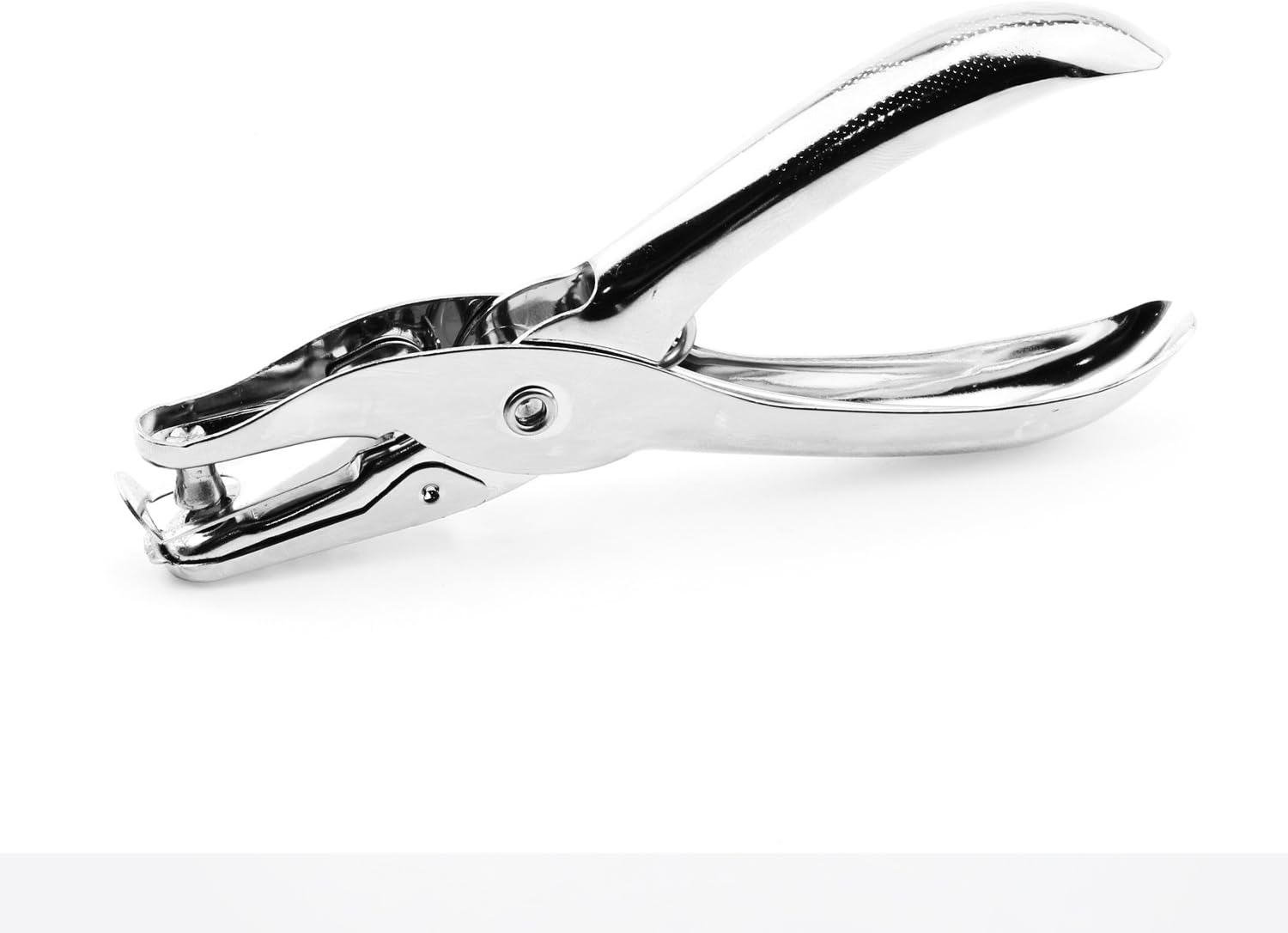 Pingranso Handheld 1-Hole Metal Paper Punch Puncher - 6mm Diameter Single Round Hole Punch Hand Tool