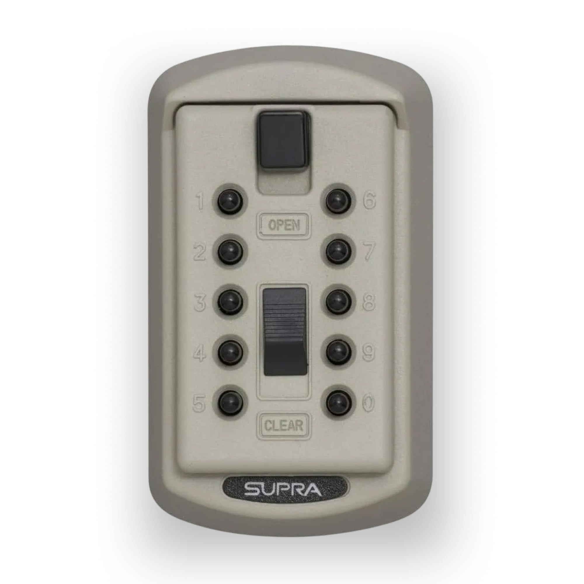 Kidde AccessPoint 001414 KeySafe Original Slimline Push Button Combination Permanent Key Lock Box, 2-Key, Clay Beige