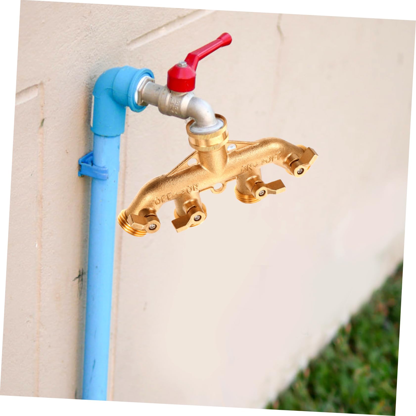 Homoyoyo Connettore per Tubo da Giardino Divisore per Rubinetto Connettore per Tubo Flessibile Vie Adattatore Raccordo Collegamento Rapido