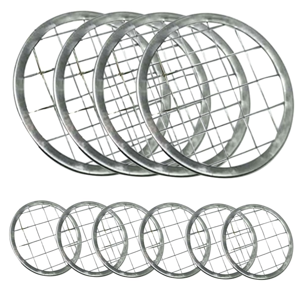 FELTECHELECTR Stainless Steel Jar Floral Grid Vase Grid Insert for Easy Flower Arrangements