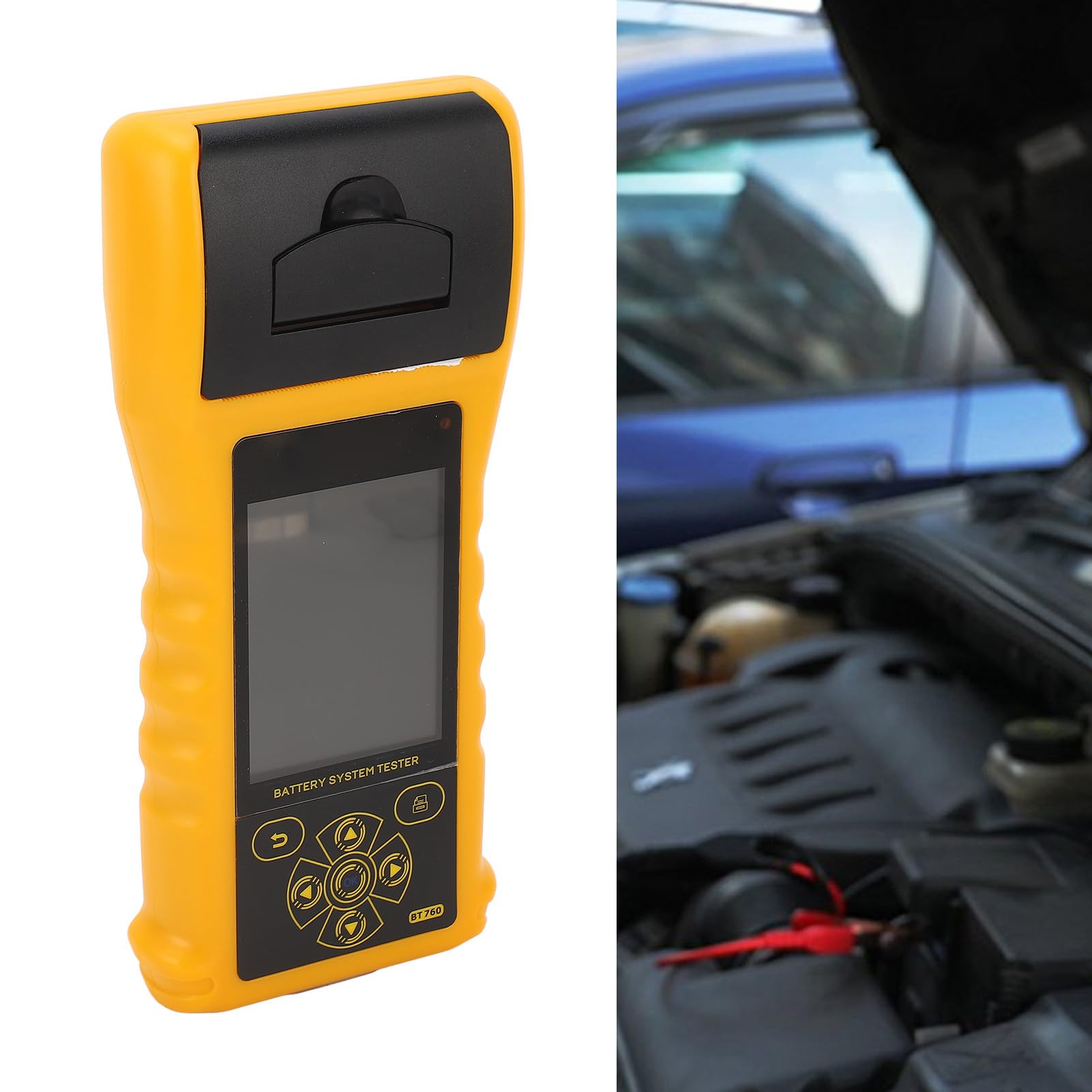 Automotive Digitale 12V Test con Stampante Tester Batteria Multilingue, Analizzatore di Ricarica Auto