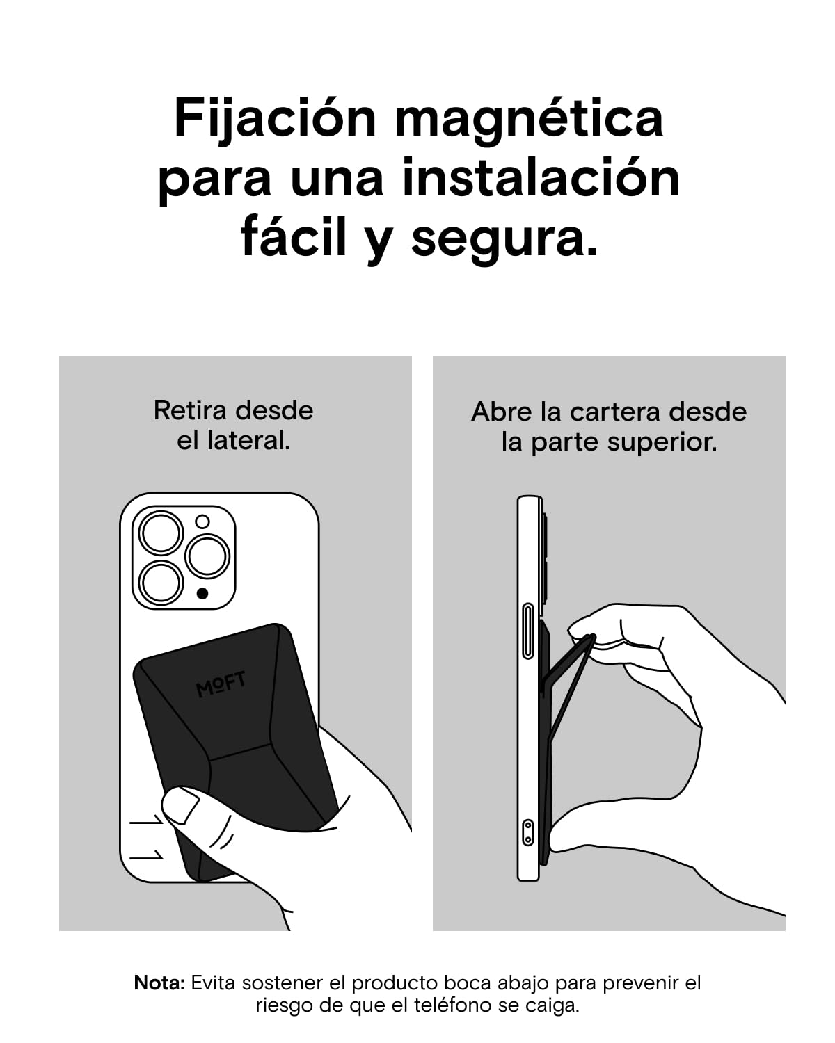 MOFT MagSafe Cartera Soporte para iPhone 17/16/15/14/13 Series Compatible con MagSafe, Soporte Magnético de MOVAS Cuero Vegano para Teléfono con 3 Ángulos de Visión, 2 Soportes Tarjetas