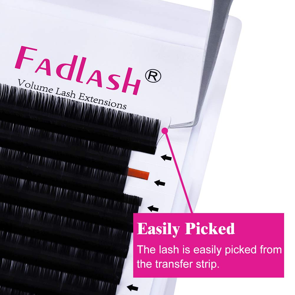 Fadlash Easy Fan Lashes C Curl 0.07 13-16mm Mixed Length Russian Lashes Natural Look Self Fanning Eye Lashes Automatic Blooming Russian Eyelashes Extensions(0.07-C-1316) - Image 3