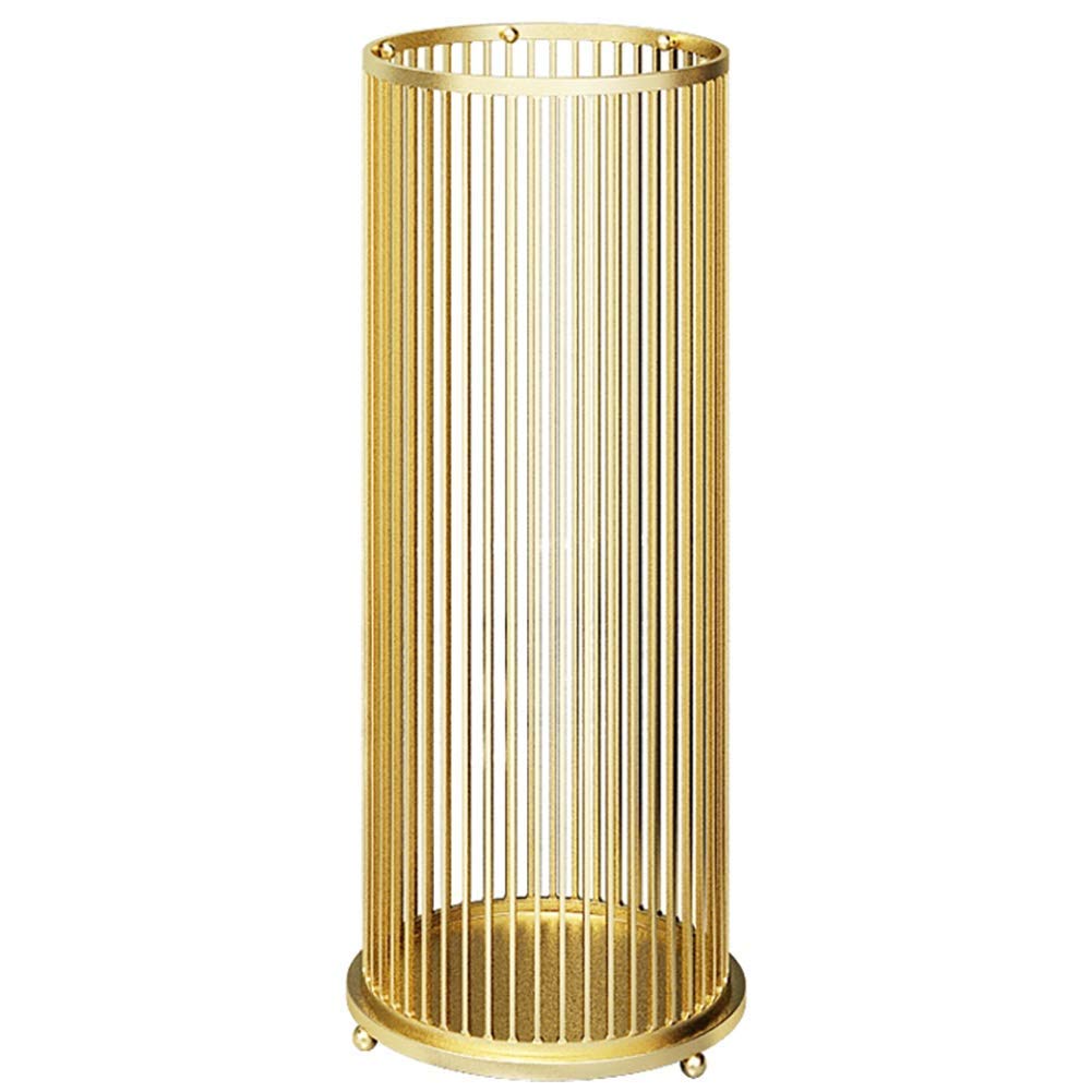 Porte-parapluie rond métal or pour éviter l'eau au sol