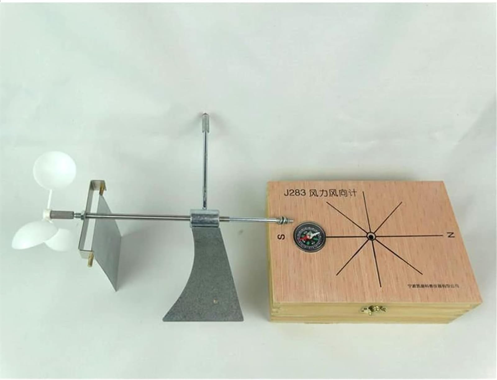 Direzione del vento Anemometro del vento Scuola elementare Attrezzatura sperimentale Velocità del vento naturale Dimostrazione Strumento didattico di fisica Anemometro del vento Misurazione