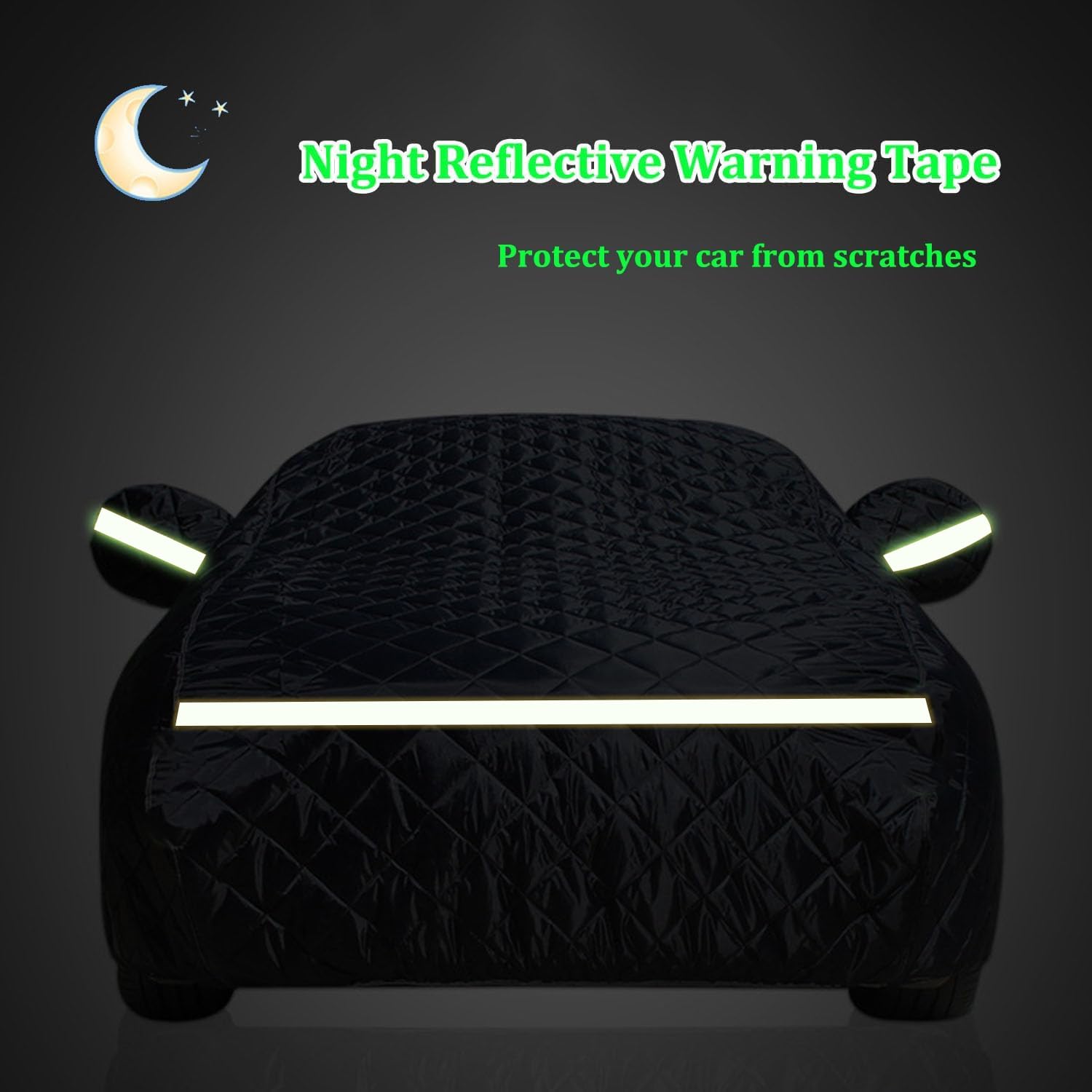 Funda Coche Antigranizo para Audi RS6 2002-2023, Cubierta de Coche Exterior Impermeable, Lona Coche Transpirable Antigranizo Antinieve, con Cremallera Exterior